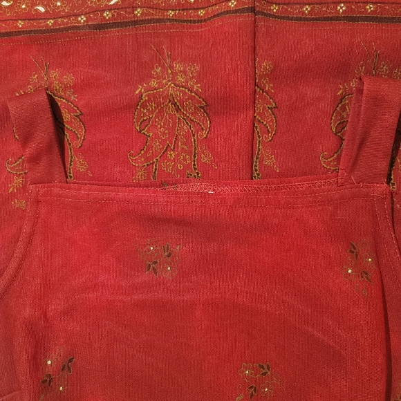 Breakin Loose Sleeveless Red Floral Dress 7/8 - Picture 8 of 10